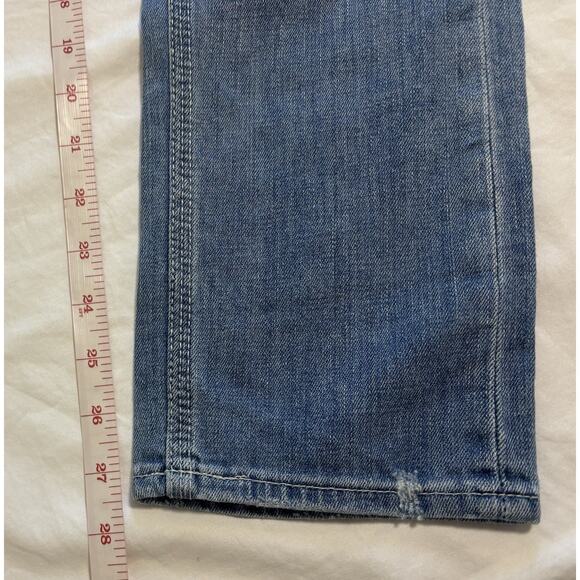 Pilcro and the Letterpress Jeans Women 26 Blue Double Knee Carpenter Cargo Jeans - Picture 11 of 11